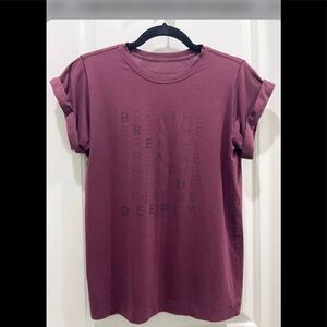 Lulu lemon shirt burgundy women Large